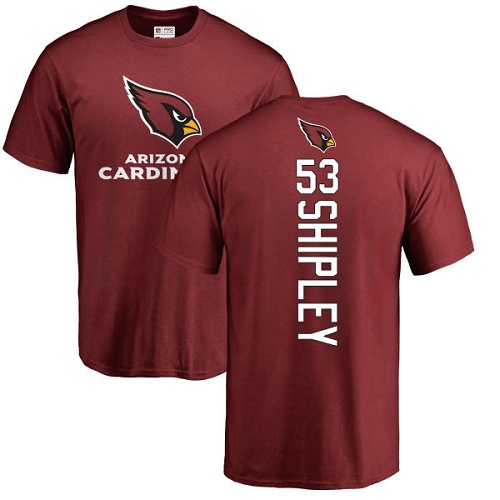 Arizona Cardinals Men Maroon A.Q. Shipley Backer NFL Football #53 T Shirt->arizona cardinals->NFL Jersey